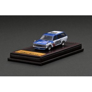 画像: ignition model 1/64 Datsun Bluebird (510) Wagon Blue / White