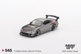 画像: MINI GT 1/64 Nissan Silvia Top Secret (S15) Silver Red (RHD)