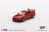 画像: MINI GT 1/64 Nissan GT-R (R34) Tommykaira R-z Red (RHD)