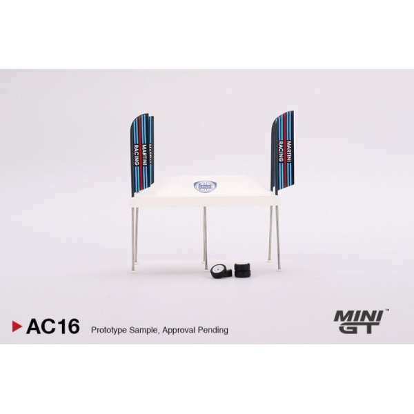 画像1: MINI GT 1/64 Paddock Service Tent Set - Martini Racing (1)