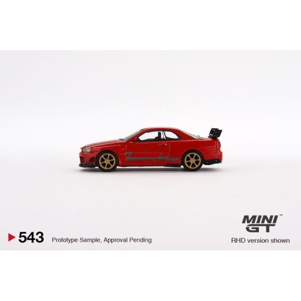 MINI GT 1/64 Nissan GT-R (R34) Tommykaira R-z Red (RHD