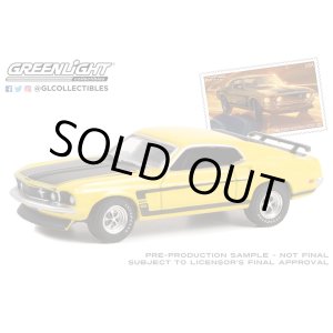 画像: GREEN LiGHT EXCLUSIVE 1/64 1969 Ford Mustang Boss 302 (USPS): 2022 Pony Car Stamp Collection by Artist Tom Fritz