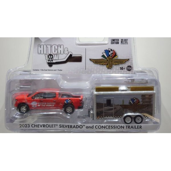 画像2: GREEN LiGHT 1/64 Hitch & Tow - 2023 Chevrolet Silverado and Indianapolis Motor Speedway Trailer (2)