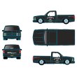 画像5: M2 Machines 1/64 1990 Chevrolet C1500 SS454 Matte Black MOON EQUIPMENT (5)