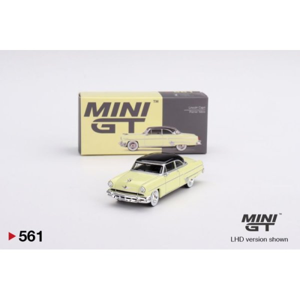 画像1: MINI GT 1/64 Lincoln Capri 1954 Premier Yellow (LHD) (1)