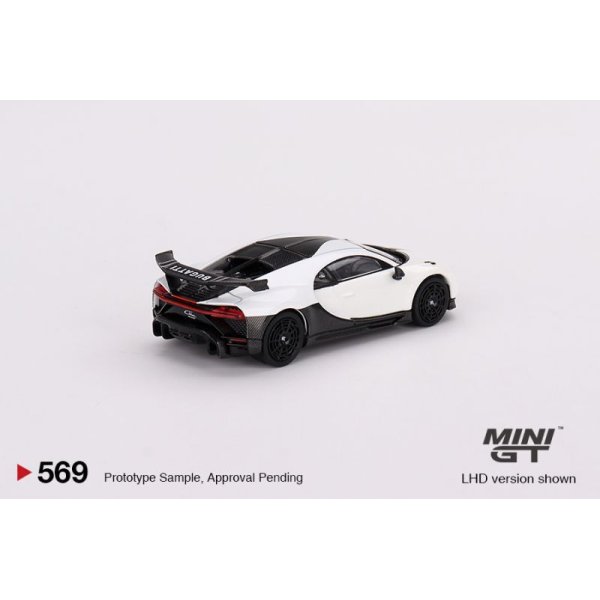 画像2: MINI GT 1/64 Bugatti Chiron Pursport White (LHD) (2)