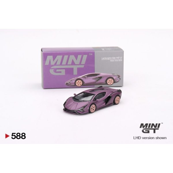 画像1: MINI GT 1/64 Lamborghini Sián FKP 37 SE30 Matte Viola (LHD) 香港限定  (1)