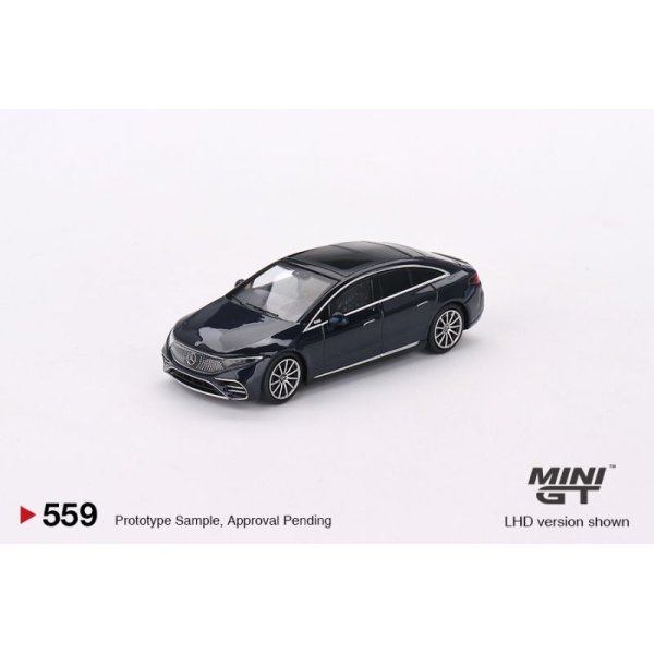 画像1: MINI GT 1/64 Mercedes-Benz EQS 580 4MATIC Natural Blue Metallic (RHD) (1)