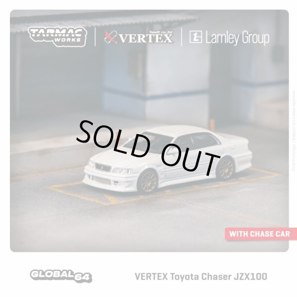 Tarmac Works 1/64 VERTEX Toyota Chaser JZX100 White Metallic - AXELLWORKS  HOBBYTOWN