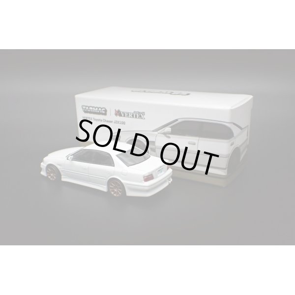 画像2: Tarmac Works 1/64 VERTEX Toyota Chaser JZX100 White Metallic (2)