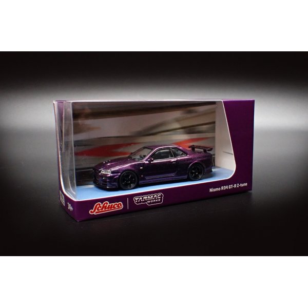 Tarmac Works 1/64 Nissan Skyline GT-R (R34) Z-tune Midnight Purple III -  AXELLWORKS HOBBYTOWN