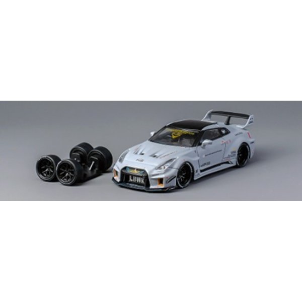 画像2: CM MODEL 1/64 Nissan 35GTRR LBWK Super Silhouette Matte Gray (2)