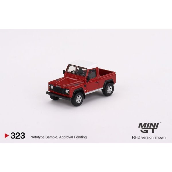 画像2: MINI GT 1/64 Land Rover Defender 90 Pickup Masai Red (RHD) (2)