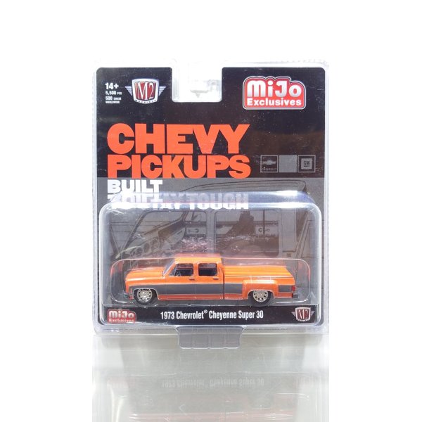 画像1: M2 Machines 1/64 1973 Chevrolet Cheyenne Super 30 Orange/Black (1)