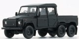 画像: BM Creations 1/64 Land Rover Defender 110 Pickup 6x6 2016 with Accessories Matte Black RHD