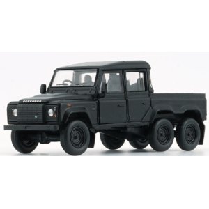 画像: BM Creations 1/64 Land Rover Defender 110 Pickup 6x6 2016 with Accessories Matte Black RHD