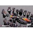 画像3: MINI GT 1/64 Oracle Red Bull Racing RB18 2022 3rd place #11 Abu Dhabi Grand Prix Sergio Perez Pit Crew Set (3)