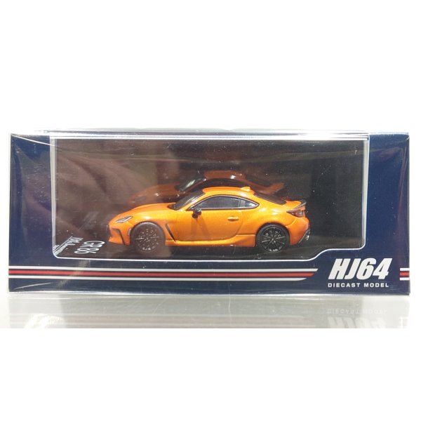 画像1: Hobby JAPAN 1/64 Toyota GR86 RZ 10th Anniversary Limited Flame Orange 純正オプションリアスポイラー  (1)