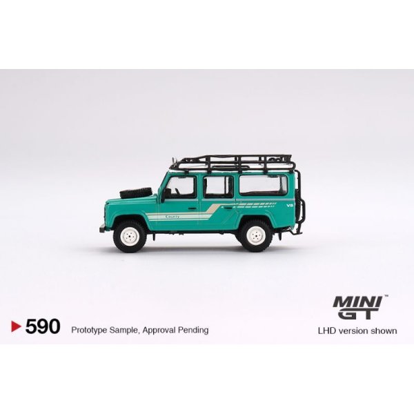 画像4: MINI GT 1/64 Land Rover Defender 110 1985 County Station Wagon Tritend Green (RHD) (4)