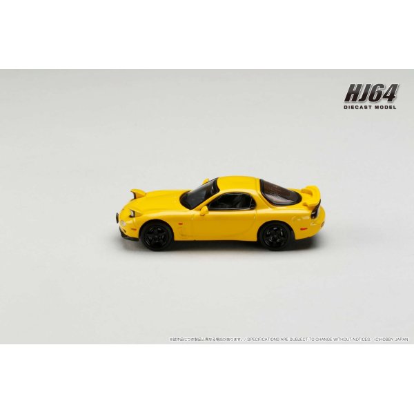 画像4: Hobby JAPAN 1/64 Mazda RX-7 (FD3S) TYPE RS-R / Rotary Engine 30th Anniversary Limited Sunburst Yellow (4)