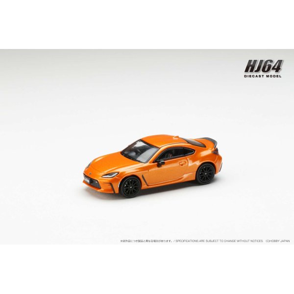 画像2: Hobby JAPAN 1/64 Toyota GR86 RZ 10th Anniversary Limited Flame Orange 純正オプションリアスポイラー  (2)