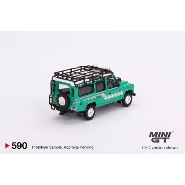 画像3: MINI GT 1/64 Land Rover Defender 110 1985 County Station Wagon Tritend Green (RHD) (3)