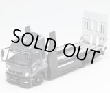 画像: Gaincorp Products 1/64 Mitsubishi FUSO Truck Double Decker Trailer Gray/Black