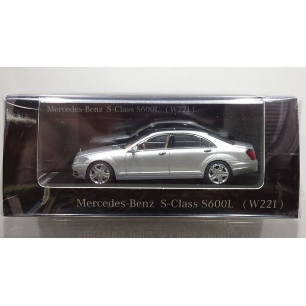 画像1: MOTORHELIX 1:64 Mercedes Benz S Class S600L W221 Silver (1)