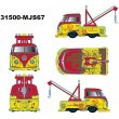 画像6: M2 Machines 1/64 1960 Volkswagen Single Cab Tow Truck SHELL Yellow / Red (6)