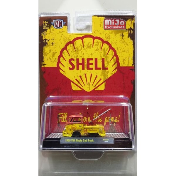 画像1: M2 Machines 1/64 1960 Volkswagen Single Cab Tow Truck SHELL Yellow / Red (1)