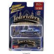 画像1: JOHNNY LIGHTNING 1/64 1984 Oldsmobile Cutlass Lowrider Blue with Lowrider Enthusiast Figure (1)