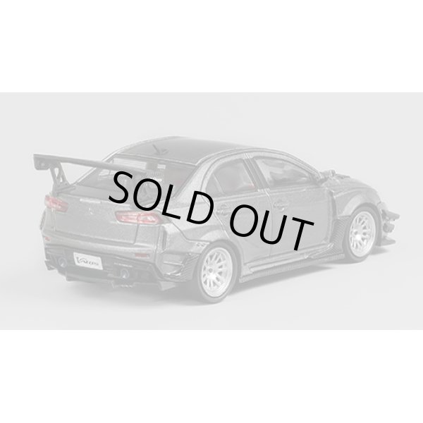 画像2: CM MODEL 1/64 Mitsubishi Lancer Evolution X Varis Widebody Titanium Gray Metallic (2)