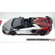 画像4: EIDOLON 1/43 Lamborghini Aventador SVJ Roadster 2020 2 tone paint Silver / Vino Rosso Limited 35 pcs. (4)