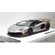 画像9: EIDOLON 1/43 Lamborghini Aventador SVJ Roadster 2020 2 tone paint Silver / Vino Rosso Limited 35 pcs. (9)