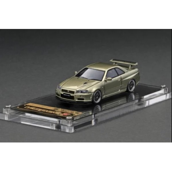 画像1: ignition model 1/64 Nissan Skyline GT-R V-spec II (R34) Millennium Jade (1)