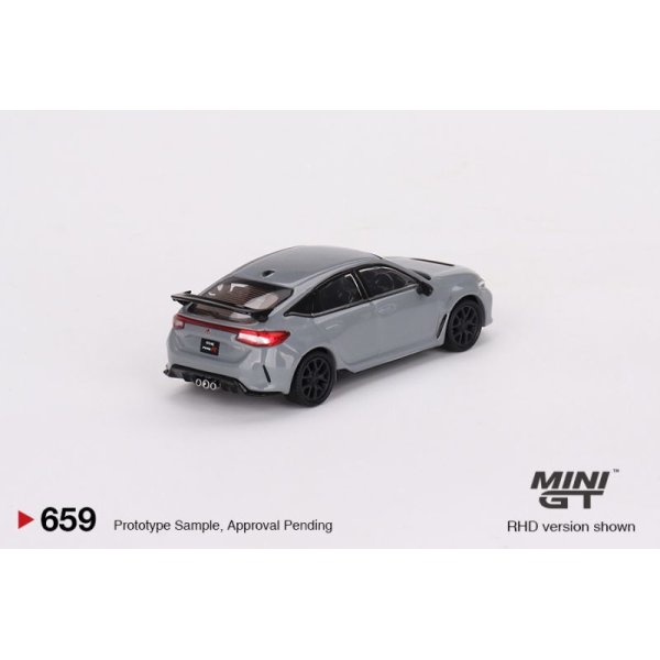 画像2: MINI GT 1/64 Honda Civic Type R 2023 Sonic Gray Pearl (RHD) (2)