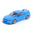 画像2: INNO Models 1/64 Nissan Skyline GT-R (R33) Pandem/Rocket Bunny Blue (2)