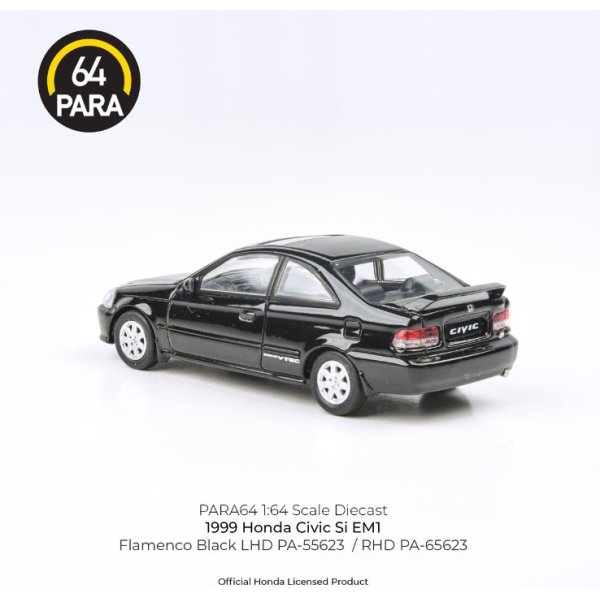 画像2: PARAGON 1/64 Honda Civic Si EM1 1999 Flamenco Black RHD (2)