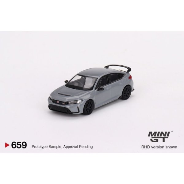 画像1: MINI GT 1/64 Honda Civic Type R 2023 Sonic Gray Pearl (RHD) (1)