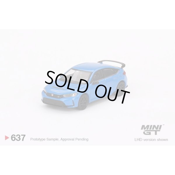 画像1: MINI GT 1/64 Honda Civic Type R 2023 Boost Blue Pearl (LHD) (1)