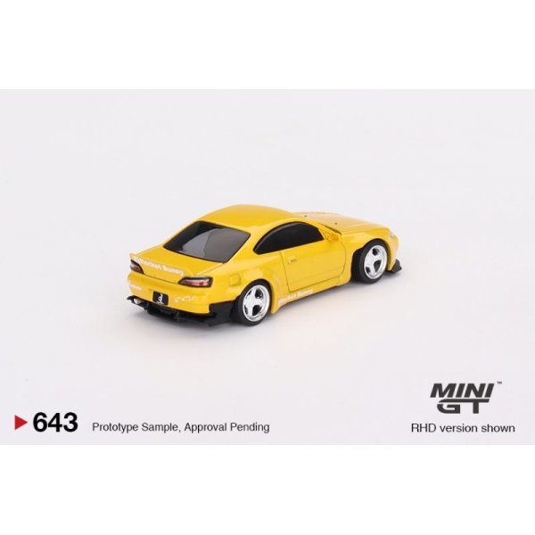 画像2: MINI GT 1/64 Rocket Bunny Nissan Silvia (S15) Yellow (RHD) (2)