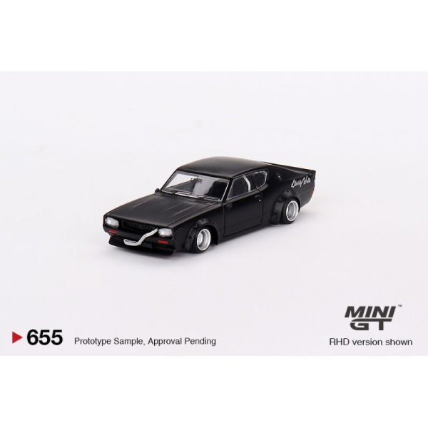 画像1: MINI GT 1/64 Nissan Skyline Kenmeri Liberty Walk Matte Black  (1)