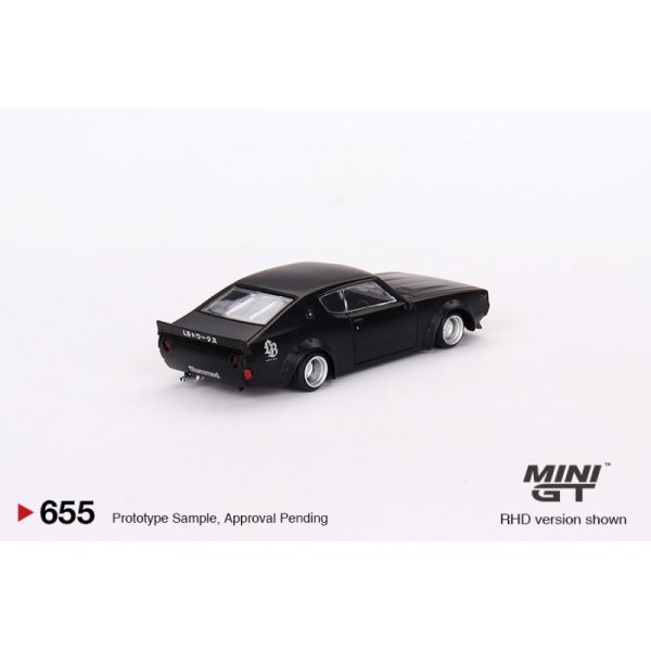 画像2: MINI GT 1/64 Nissan Skyline Kenmeri Liberty Walk Matte Black  (2)