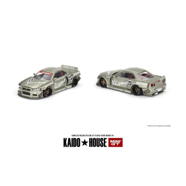 画像2: MINI GT 1/64 Nissan Skyline GT-R R34 Kaido Works V4 (RHD) (2)