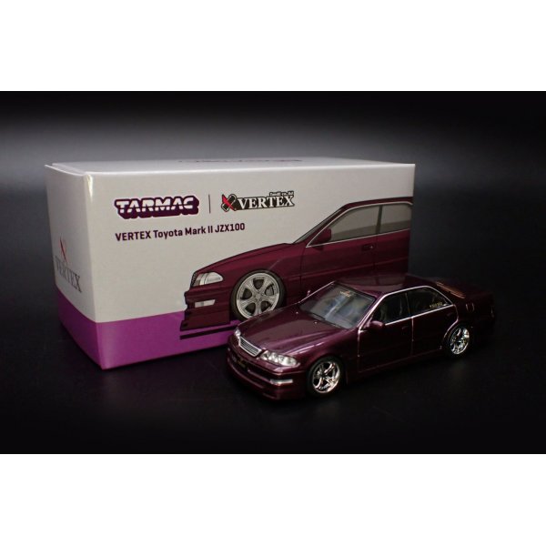 画像2: Tarmac Works 1/64 VERTEX Toyota Mark II JZX100 Purple Metallic (2)