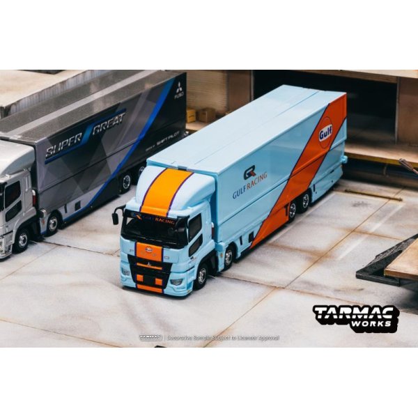 画像2: Tarmac Works 1/64 Mitsubishi Fuso Super Great GULF Racing (2)