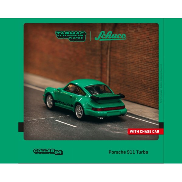 画像1: Tarmac Works 1/64 Porsche 911 Turbo Green (1)