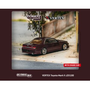 画像: Tarmac Works 1/64 VERTEX Toyota Mark II JZX100 Purple Metallic