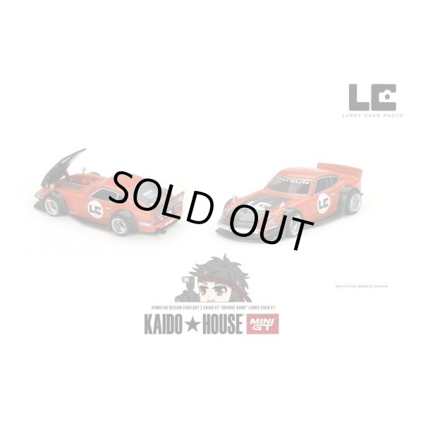 画像1: MINI GT 1/64 Nissan Fairlady Z Kaido GT "ORANGE BANG" Larry Chen V1 (LHD) (1)