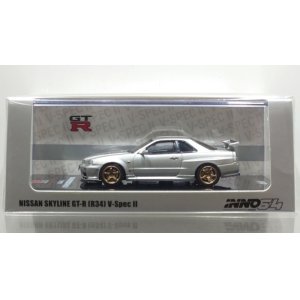 画像: INNO Models 1/64 Nissan Skyline GT-R (R34) V-Spec II Silver